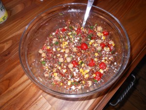 Quinoa Salad with Mediterranean Vinaigrette Dressing